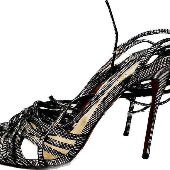 Christian Louboutin - Black Strappy Heel (Size 39) - Picture 3 of 6